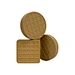 round square shaped natural latex teether